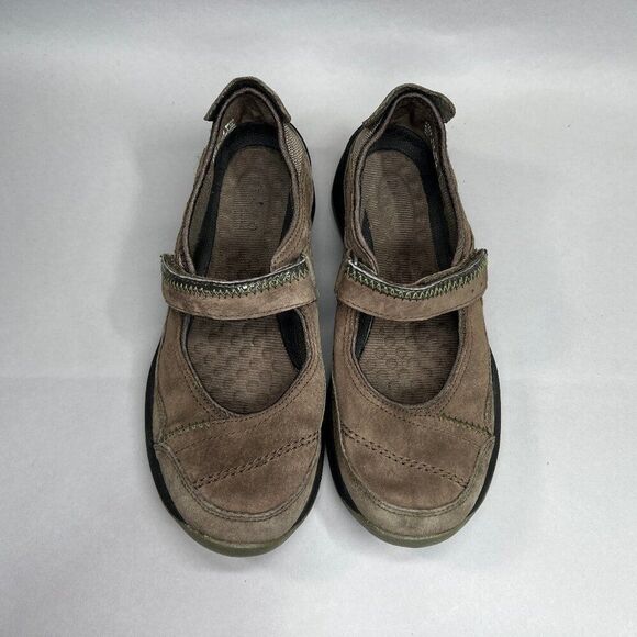 Clarks Privo Women's Size 6.5 Brown Suede Leather Mary Jane‎ Shoes - Picture 3 of 11